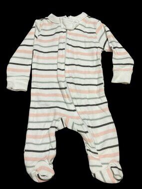 👣 10/$25 - White/Pink/Grey Striped Sleeper